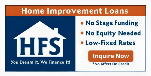 HFS Financial home improvement financing for Red Diamond Realty & Construction